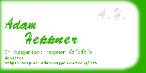 adam heppner business card